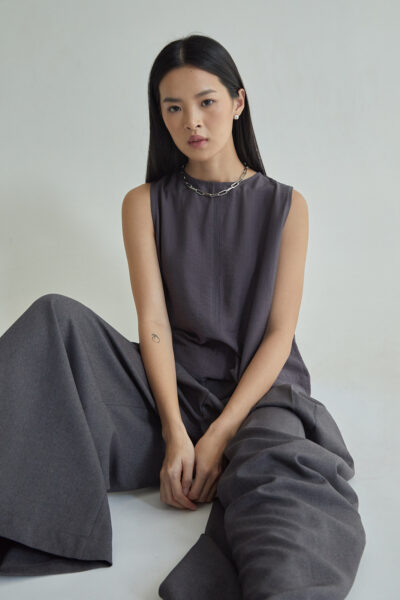 Studio Now Arvella Sleevess Top Grey